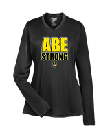 Lincoln HS Flag Football Strong - Womens Performance Longsleeve