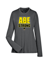 Lincoln HS Flag Football Strong - Womens Performance Longsleeve