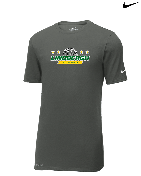 Lindbergh HS Girls Volleyball Additional Logo - Mens Nike Cotton Poly Tee