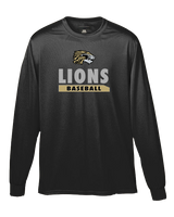 Kaufman Lions Baseball - Moisture Wicking Long Sleeve Shirt