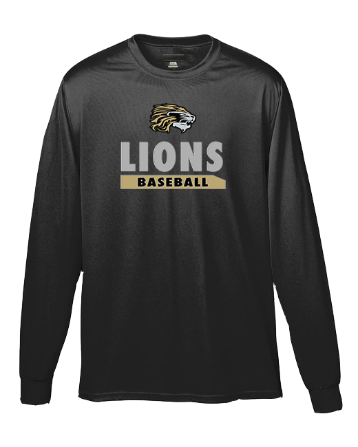 Kaufman Lions Baseball - Moisture Wicking Long Sleeve Shirt