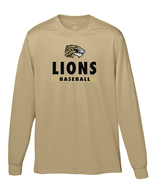 Kaufman Lions Baseball - Moisture Wicking Long Sleeve Shirt