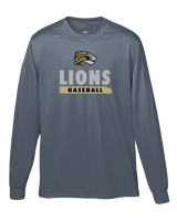 Kaufman Lions Baseball - Moisture Wicking Long Sleeve Shirt