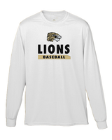 Kaufman Lions Baseball - Moisture Wicking Long Sleeve Shirt
