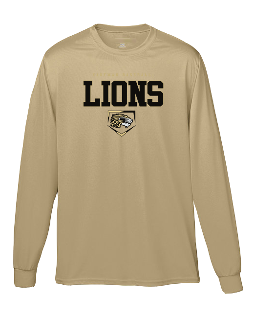 Kaufman Lions Mascot - Moisture Wicking Long Sleeve Shirt