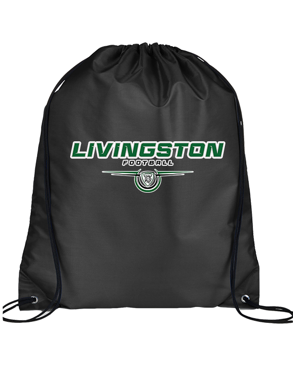 Livingston Lancers HS Football Design - Drawstring Bag