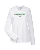 Livingston Lancers HS Football Design - Womens Performance Longsleeve