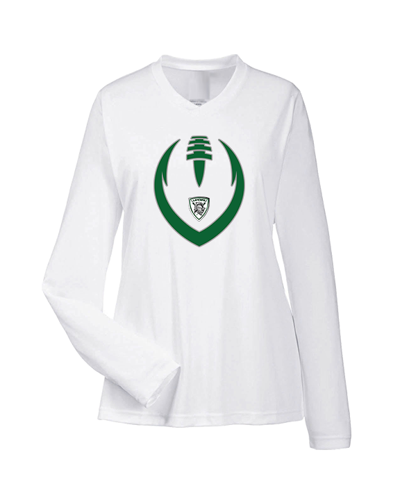 Livingston Lancers HS Football Full Football - Womens Performance Longsleeve