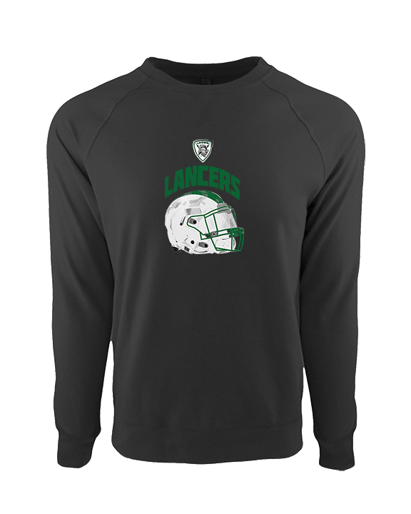 Livingston Lancers HS Football Helmet - Crewneck Sweatshirt