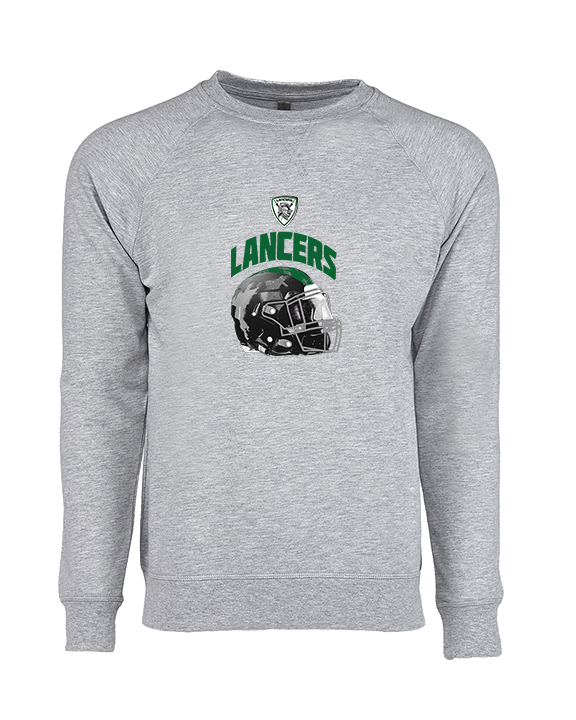 Livingston Lancers HS Football Helmet - Crewneck Sweatshirt