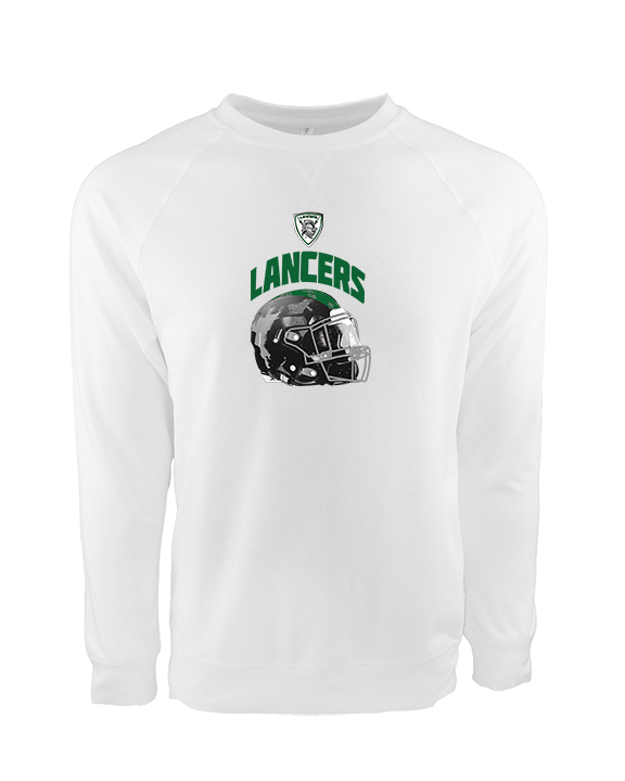 Livingston Lancers HS Football Helmet - Crewneck Sweatshirt