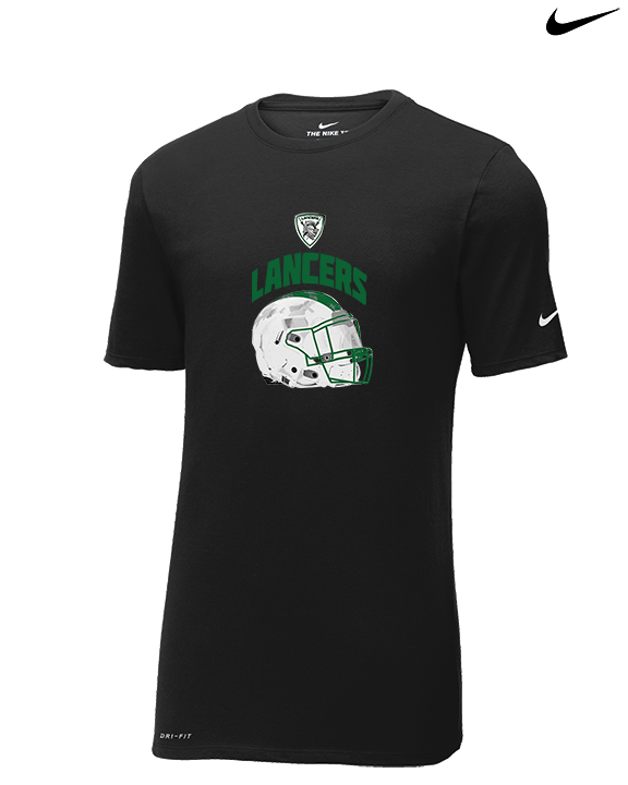 Livingston Lancers HS Football Helmet - Mens Nike Cotton Poly Tee