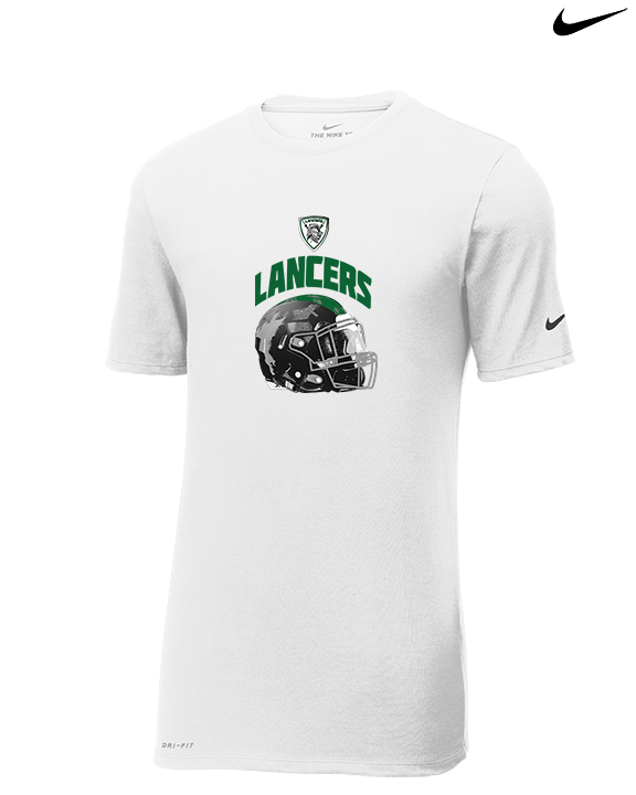 Livingston Lancers HS Football Helmet - Mens Nike Cotton Poly Tee