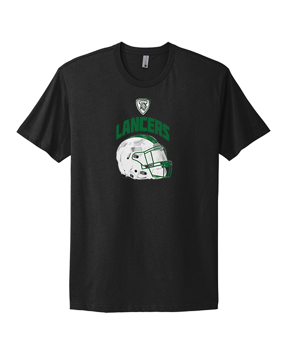 Livingston Lancers HS Football Helmet - Mens Select Cotton T-Shirt