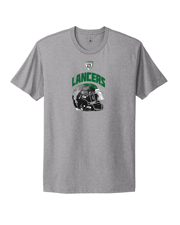 Livingston Lancers HS Football Helmet - Mens Select Cotton T-Shirt