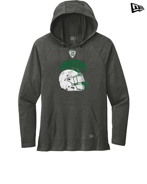 Livingston Lancers HS Football Helmet - New Era Tri-Blend Hoodie