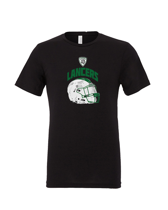 Livingston Lancers HS Football Helmet - Tri-Blend Shirt