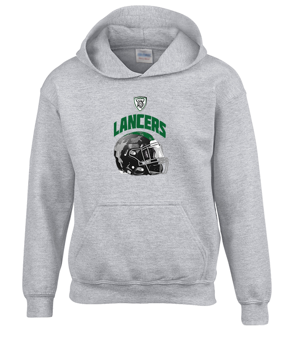 Livingston Lancers HS Football Helmet - Unisex Hoodie