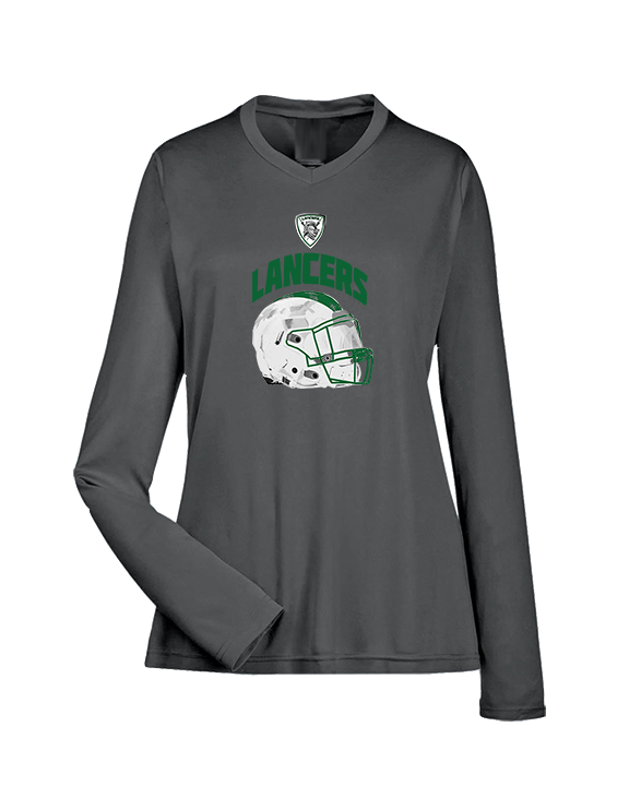 Livingston Lancers HS Football Helmet - Womens Performance Longsleeve
