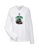 Livingston Lancers HS Football Helmet - Womens Performance Longsleeve