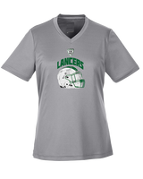 Livingston Lancers HS Football Helmet - Womens Performance Shirt