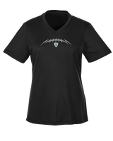 Livingston Lancers HS Football Laces - Womens Performance Shirt