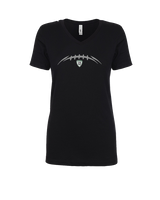 Livingston Lancers HS Football Laces - Womens Vneck