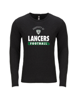 Livingston Lancers HS Football Property - Tri-Blend Long Sleeve
