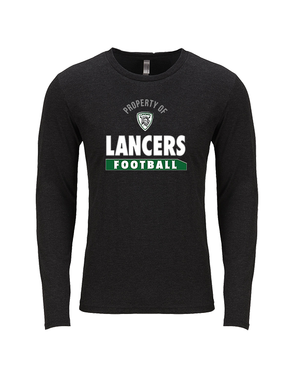 Livingston Lancers HS Football Property - Tri-Blend Long Sleeve