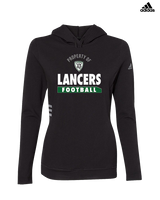 Livingston Lancers HS Football Property - Womens Adidas Hoodie