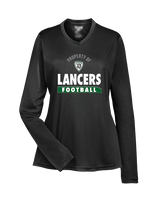 Livingston Lancers HS Football Property - Womens Performance Longsleeve