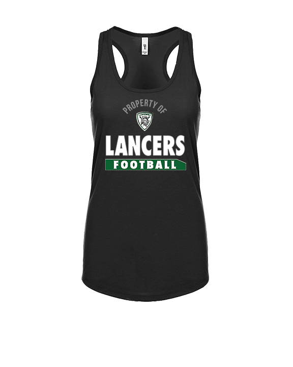 Livingston Lancers HS Football Property - Womens Tank Top