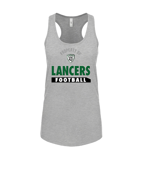 Livingston Lancers HS Football Property - Womens Tank Top