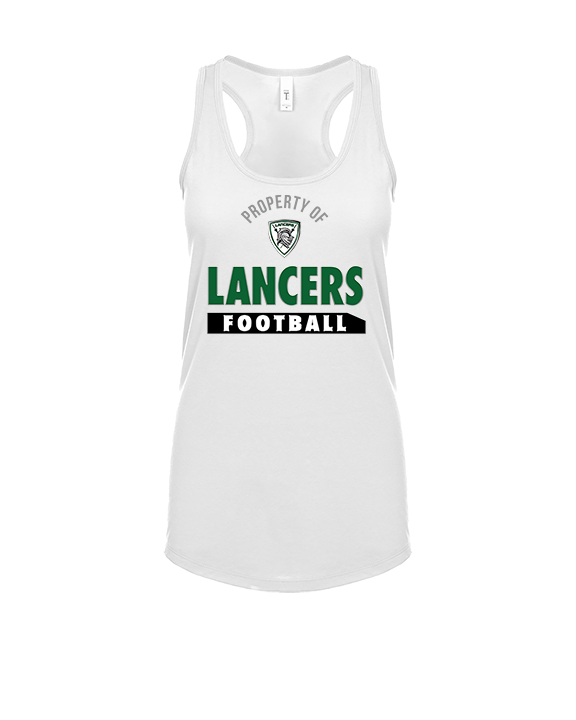 Livingston Lancers HS Football Property - Womens Tank Top