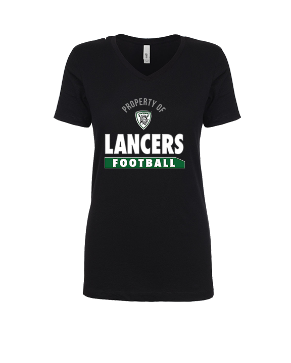 Livingston Lancers HS Football Property - Womens Vneck