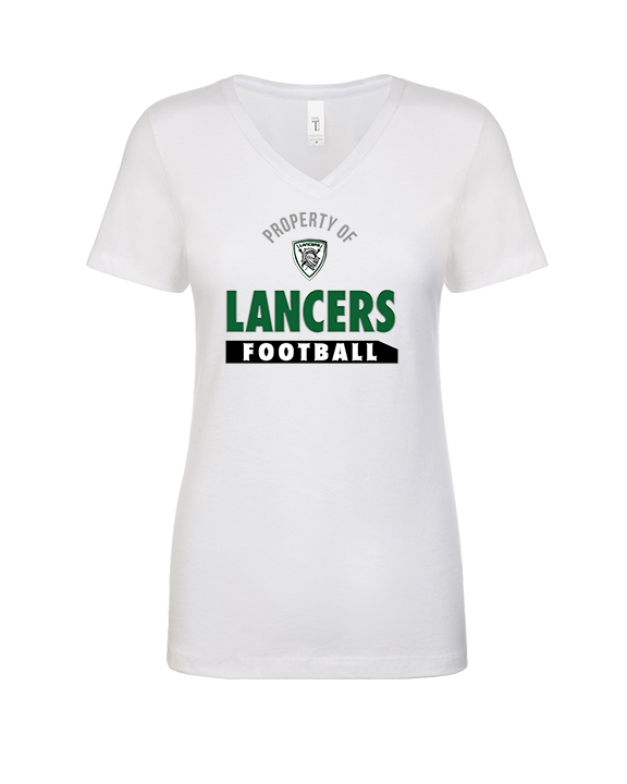 Livingston Lancers HS Football Property - Womens Vneck