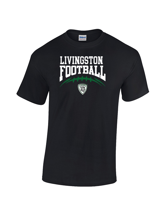 Livingston Lancers HS Football School Football - Cotton T-Shirt