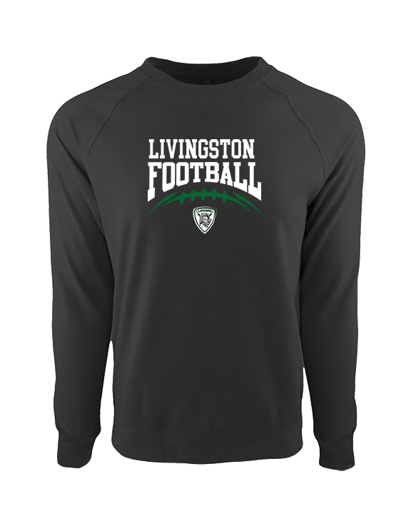 Livingston Lancers HS Football School Football - Crewneck Sweatshirt