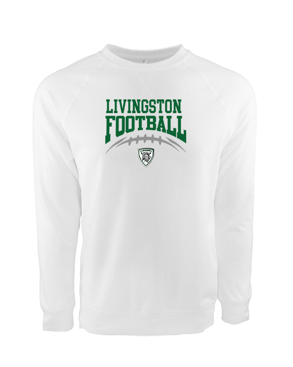 Livingston Lancers HS Football School Football - Crewneck Sweatshirt