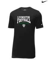 Livingston Lancers HS Football School Football - Mens Nike Cotton Poly Tee