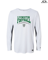 Livingston Lancers HS Football School Football - Mens Oakley Longsleeve