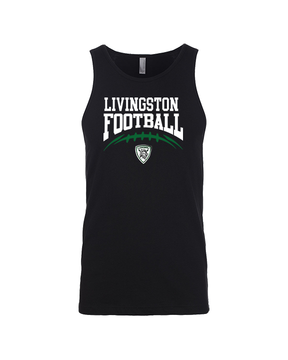Livingston Lancers HS Football School Football - Tank Top