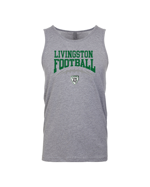 Livingston Lancers HS Football School Football - Tank Top