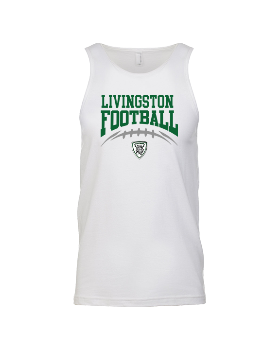 Livingston Lancers HS Football School Football - Tank Top