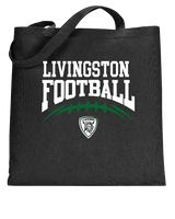 Livingston Lancers HS Football School Football - Tote