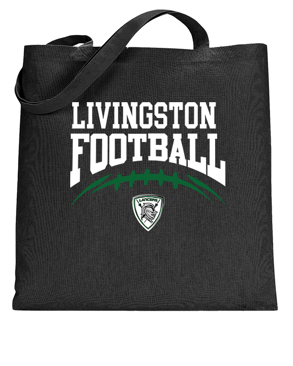 Livingston Lancers HS Football School Football - Tote