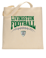 Livingston Lancers HS Football School Football - Tote
