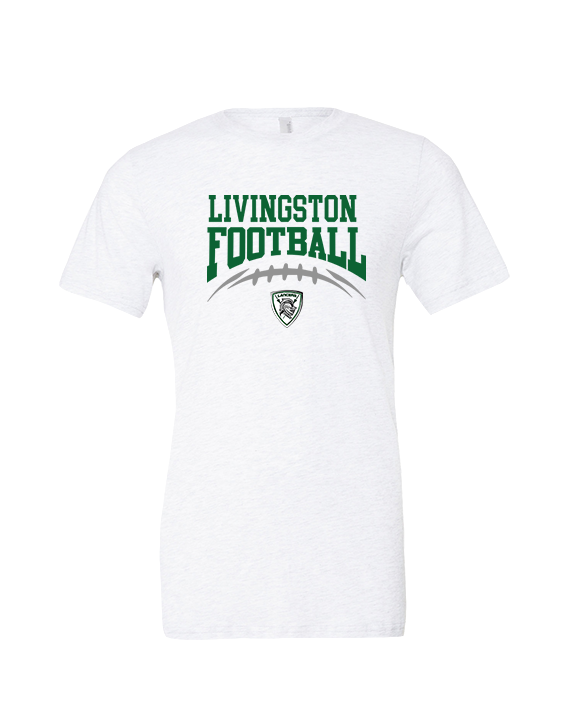 Livingston Lancers HS Football School Football - Tri-Blend Shirt