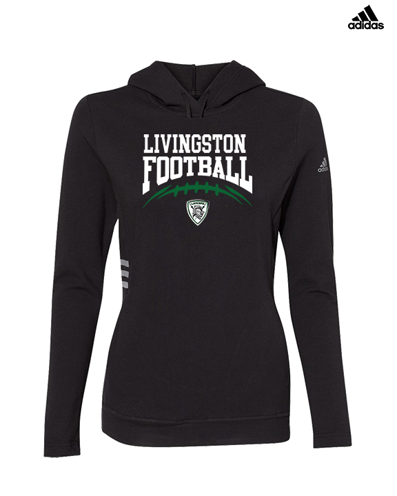 Livingston Lancers HS Football School Football - Womens Adidas Hoodie