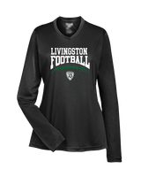 Livingston Lancers HS Football School Football - Womens Performance Longsleeve